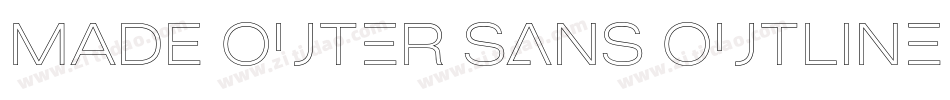 MADE Outer Sans Outline Alt Thin PERSONAL USE字体转换